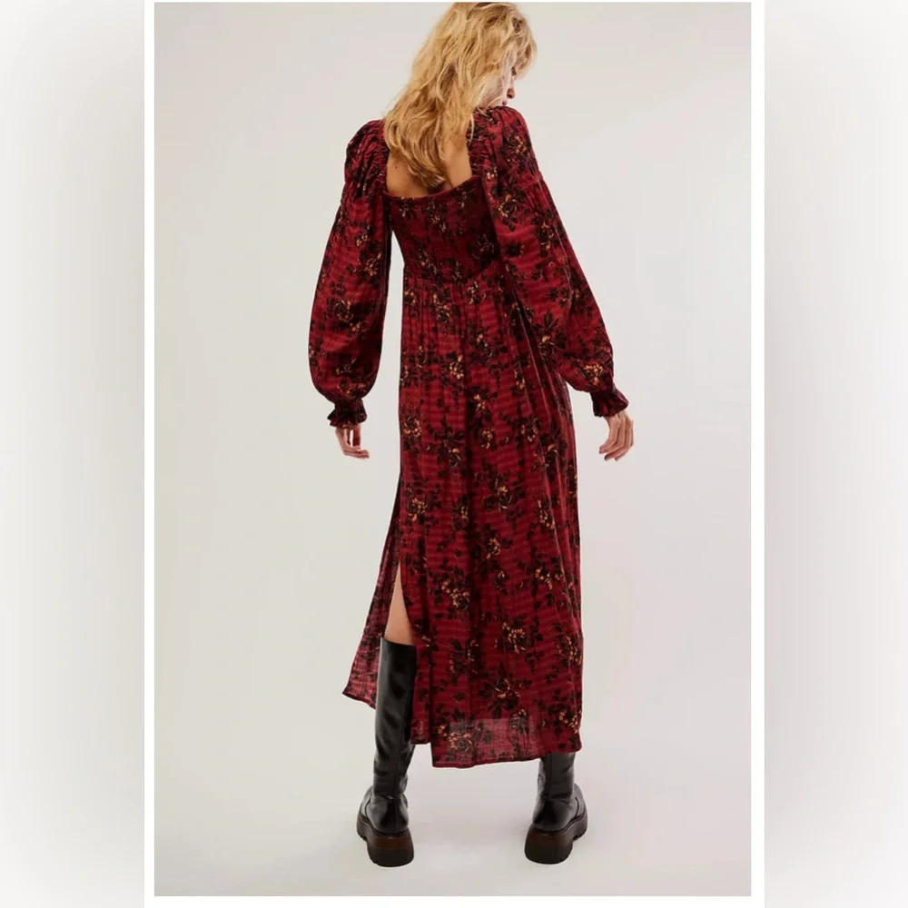 free people JAYMES midi dress . - Picture 7 of 8